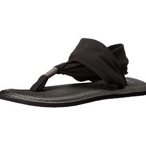 Sanuk Sling Yoga Mat Sandal- Black